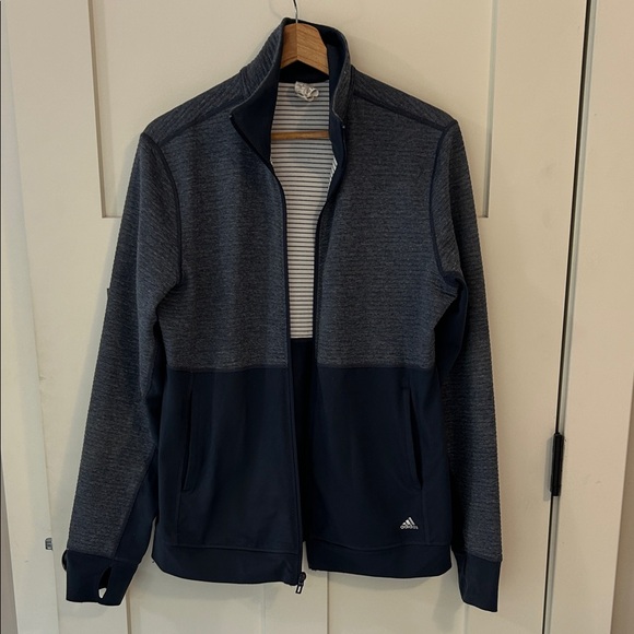 Adidas Two-Tone Gray and Navy Jacket - Picture 1 of 3
